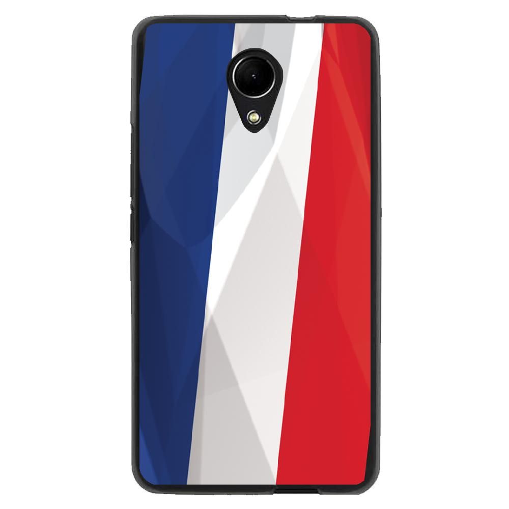 Coque Souple Pour Wiko Robby Avec Impression Motifs Drapeau De La France