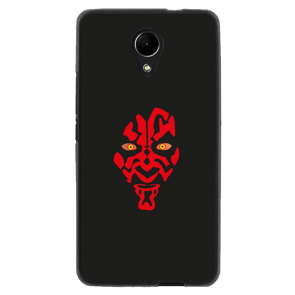 Coque Souple Pour Wiko Robby Avec Impression Motifs Dark Rouge