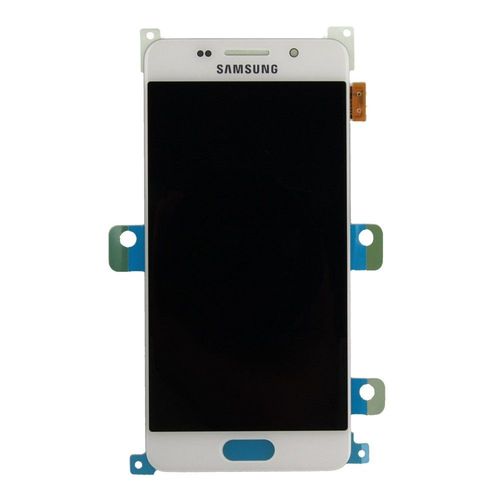Face Avant Blanche Origine Samsung Galaxy A3-2016 Vitre + Ecran Lcd + Bouton