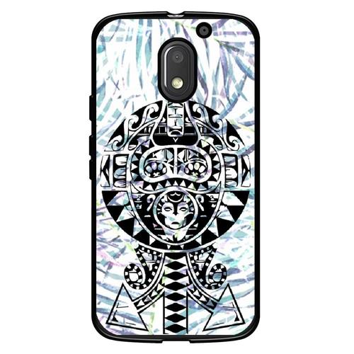 Coque Souple Pour Motorola Moto E3 Avec Impression Motifs Maori