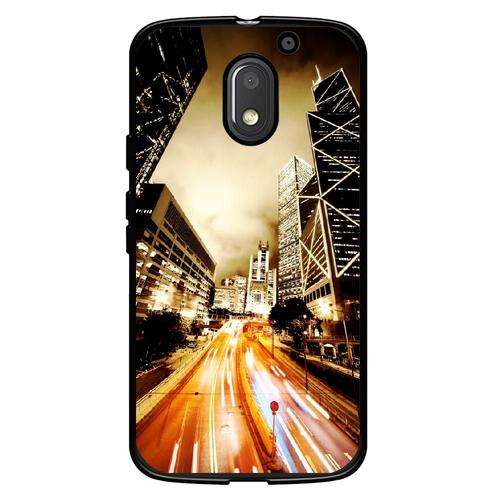 Coque Souple Pour Motorola Moto E3 Avec Impression Motifs Night Street