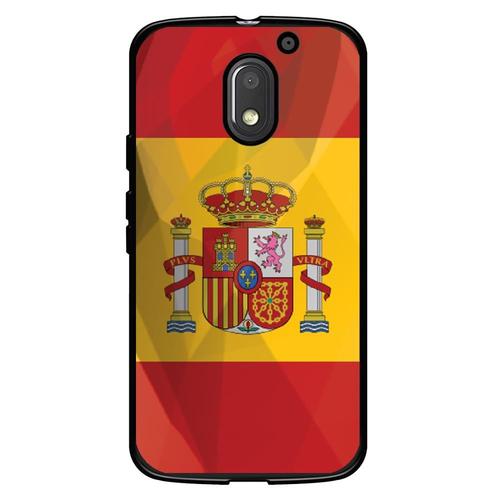 Coque Souple Pour Motorola Moto E3 Avec Impression Motifs Drapeau De L'espagne