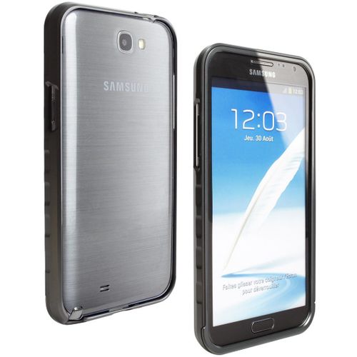 Bumper En Métal Anthracite Pour Samsung Galaxy Note 2