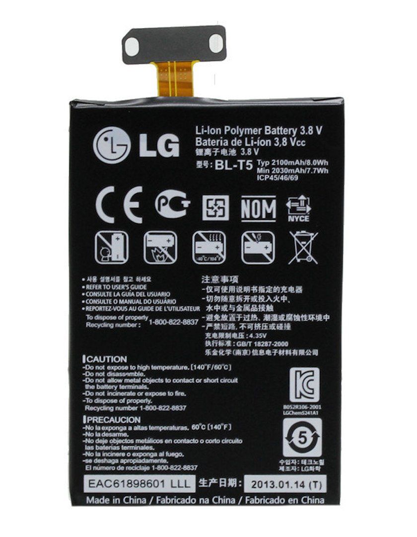 Bl-T5 Batterie Origine Lg Google Nexus 4 E960 Référence Eac61889601