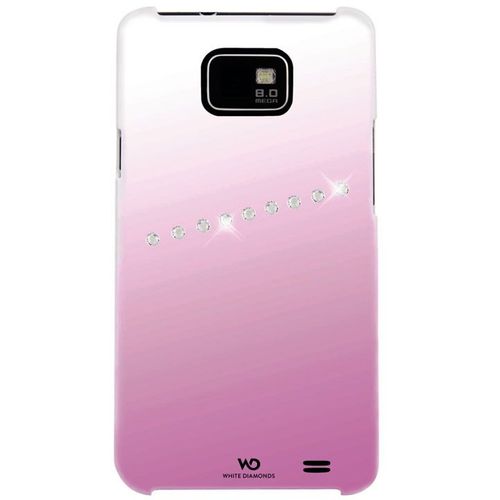 Coque White Diamonds Avec Des Cristaux Swarovski Dégradé Rose Pour Samsung Gal