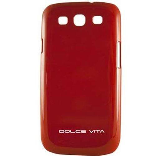 Dv0913 Coque Rigide Rouge Ultra Glossy Pour Samsung Galaxy S3 I9300