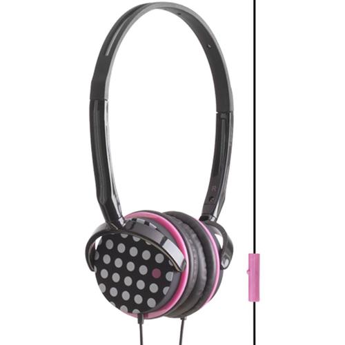 Pack Musique Casque Et Coque Capsule Dots Noir Et Poids Blancs Pour Iphone 4 Et