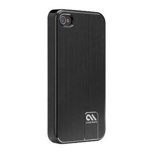 Coque Case-Mate Barely Aluminium Noir Iphone 4s 4