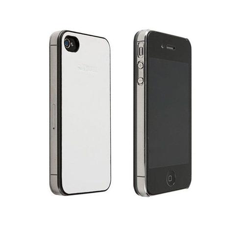Coque Arrière Krusell Donso Aspect Cuir Blanc Iphone 4 S