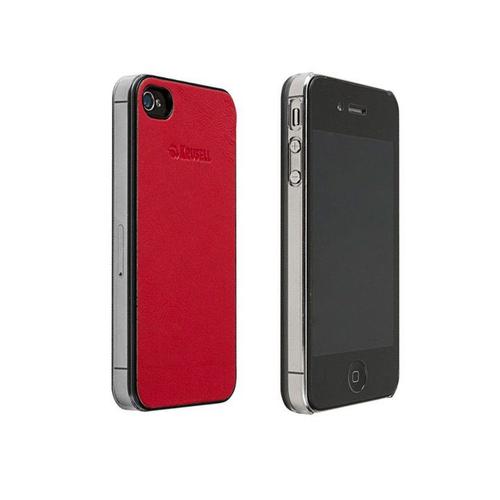 Coque Arrière Krusell Donso Aspect Cuir Rouge Iphone 4s