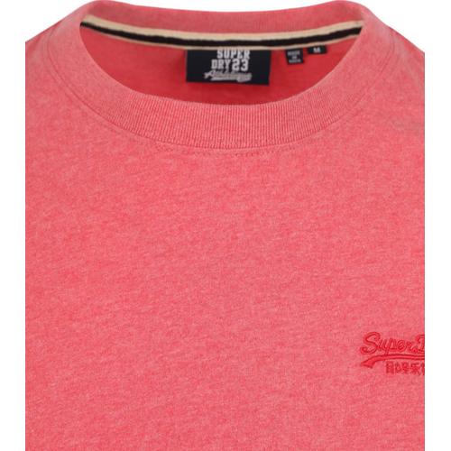 Superdry T-Shirt Classique Melange Rose Taille M