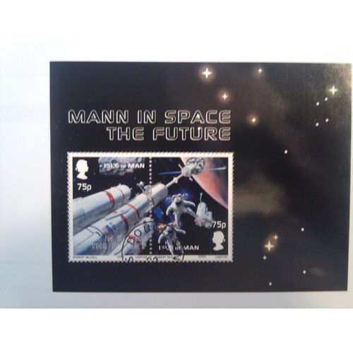 Ile De Man, Bloc-Feuillet L'homme Dans L'espace
