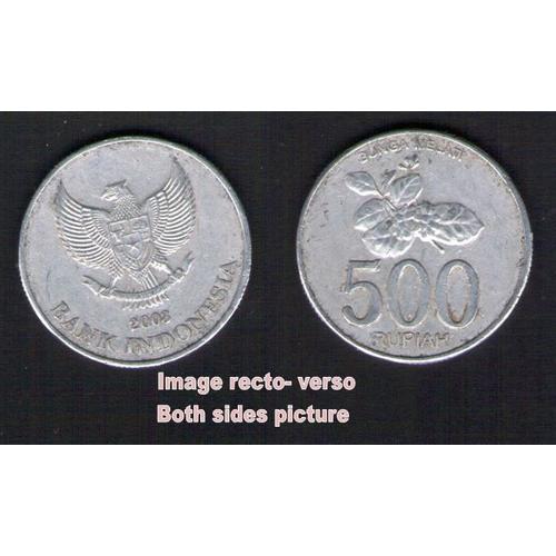 Pièce De Monnaie Coin Moeda 500 Rupiah Fleur Bunga Melati Indonesia Indonésie 2003