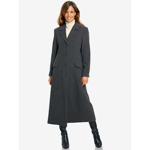 Manteau Blazer Coupe Longue Classique - - Anthracite