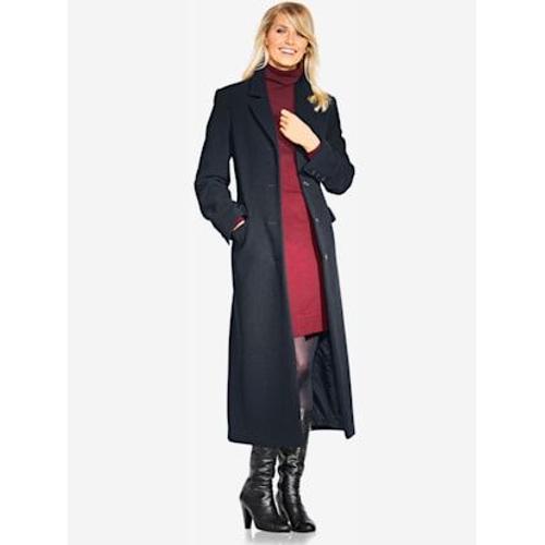 Manteau Blazer Coupe Longue Classique - - Marine