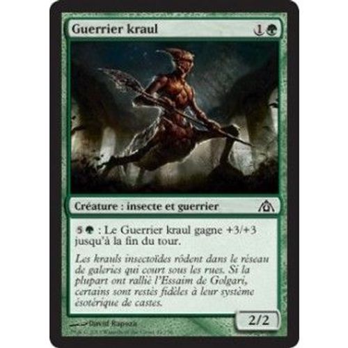Foil Premium Guerrier Kraul - Le Labyrinthe Du Dragon - C - Magic Mtg