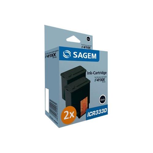 Sagemcom ICR333D - Pack de 2 - noir - cartouche d'encre - pour SAGEM IF 4125, IF 4155