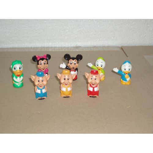 Ensemble  De   Figurines  Disney  Vintage  Fisher  Price