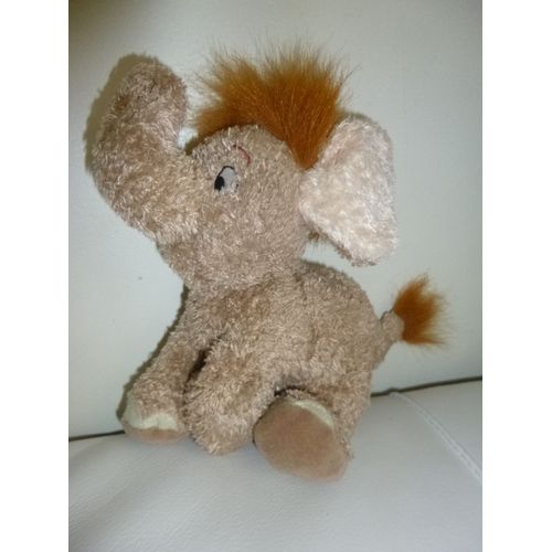 Peluche Éléphant Junior Le Livre De La Jungle Marron Beige 20 Cm