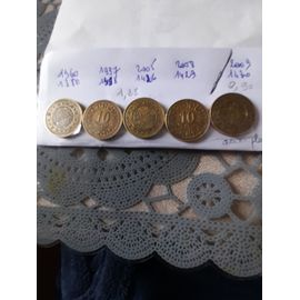Lot De 5 Pieces De 10 Millimes Tunisienne De 1380 A 2009