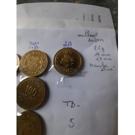 Lot De 9 Pieces Millimes Tunisienne De 1403 A 1434