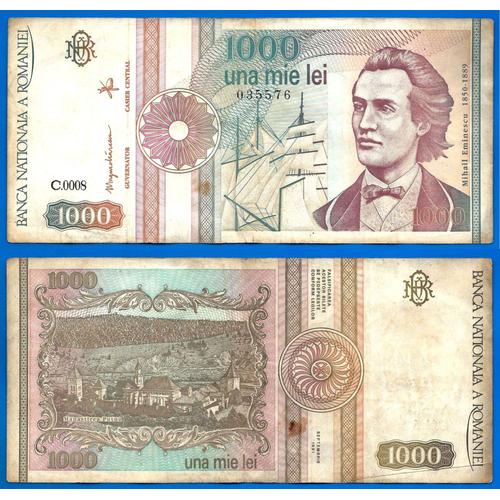 Roumanie 1000 Lei 1991 Serie A 17 Billet Europe Centrale