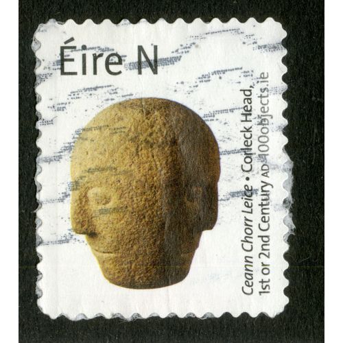 Timbre Oblitéré Éire N, Ceann Chorr Leice - Corleck Head, 1st Or 2nd Century Ad