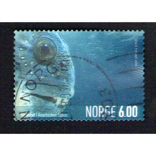 Norvege Oblitération Ronde Used Stamp Poisson Loup Anarhichas Lupus 2004 Wns No004.04