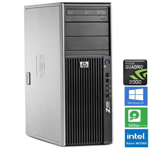 HP Z400 WORKSTATION INTEL XEON W3565 - 3.20 Ghz - Ram 24 Go - DD 500 Go