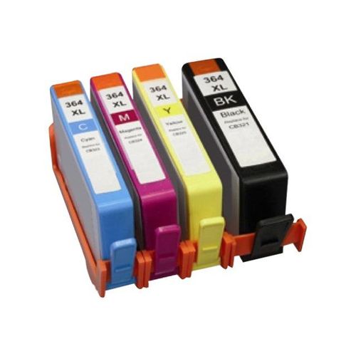 CDiscount - Taille XL - noir, jaune, cyan, magenta - cartouche d'encre (équivalent à : HP 364XL ) - pour HP Deskjet 35XX; Photosmart 55XX B111, 6520, 65XX B211, 7510 C311, Wireless B110