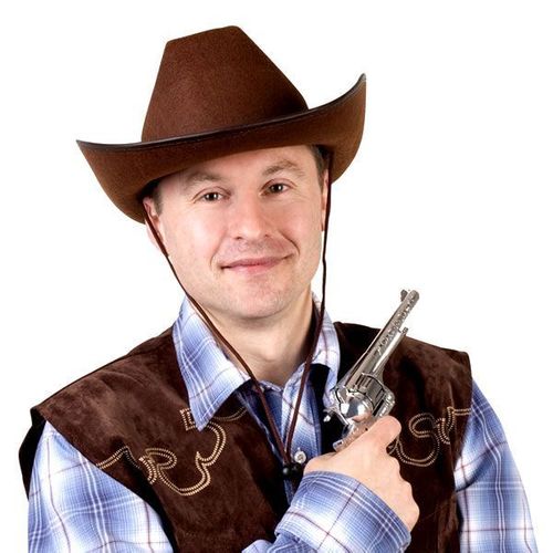 Chapeau Cowboy En Feutre - Marron