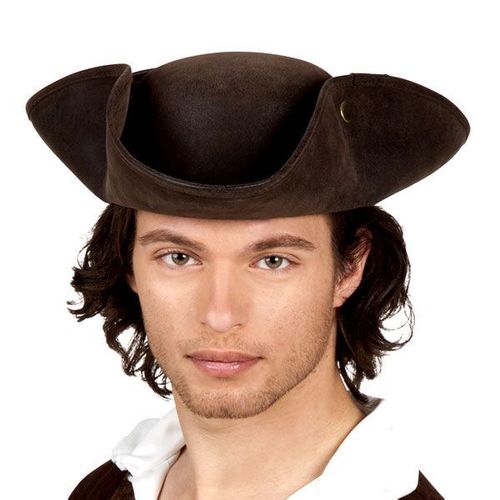 Chapeau Tricorne Faux Cuir