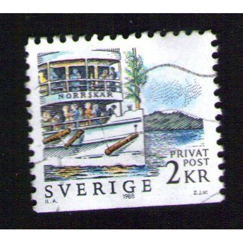 Suede Oblitéré Used Stamp 1988 Bateau Norrskar 2kr