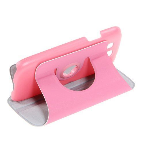 Housse Etui Coque 360° Rose Rotatif Pour Samsung I9305 Galaxy S3 4g + Film Écran