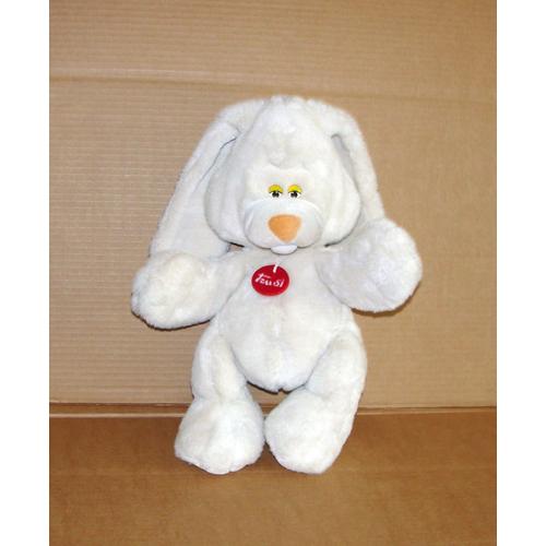 Grande Peluche Lapin  Blanc Cassées Trudi 70cm