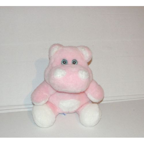 Peluche Doudou Hippopotame Rose Tous Doux Nounours