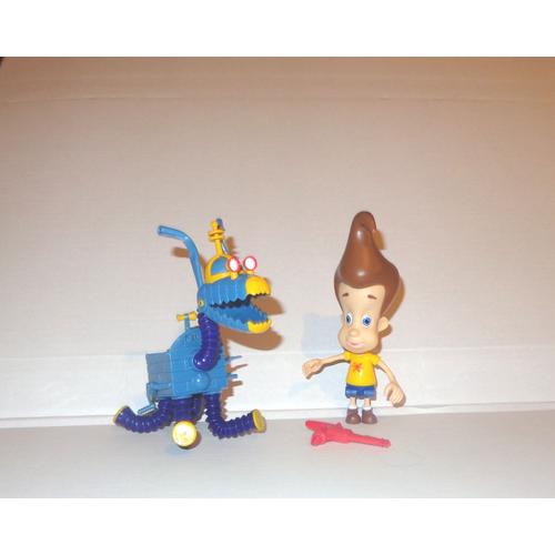 Jimmy Neutron Et Son Chien 2 Figurines Mattel 15cm