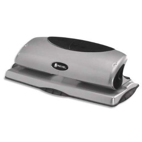 Rexel P425 Perforateur 4 Trous, Noir/Argent