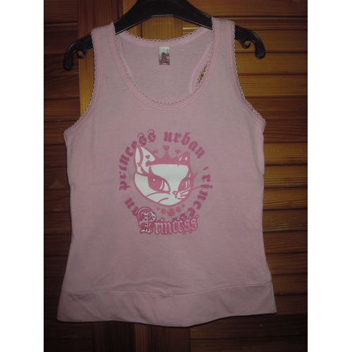 T-Shirt Sans Manche De Marque Burg ,De Couleur Rose ,Taille 8 Ans .