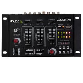 Pack Sono DJ complet ampli + enceintes 500W + Table de mixage + LIGHT  SIXMAGIC LED RVB + LEDSTROBE : : Instruments de musique et Sono