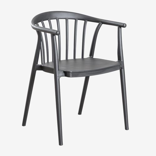 Pack De 6 Chaises De Salle À Manger Empilables Ivor Gris Graphite