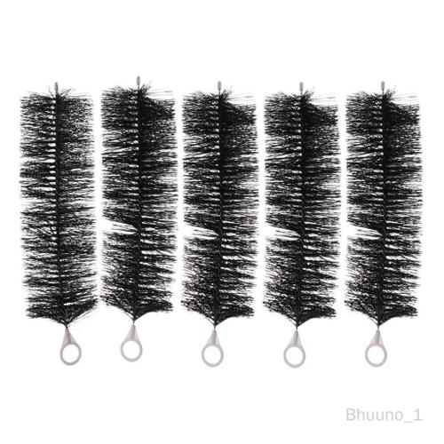 10pcs Brosses Filtrantes Bassin Et Koi, Ø 12 Cm | Nettoyage Efficace Et Eau Claire | Fibres Polypropylène Haute Densité, Noir-30cm