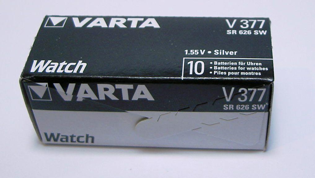 Piles de Montres Varta V377, SR66, SR626SW - Piles - Achat & prix
