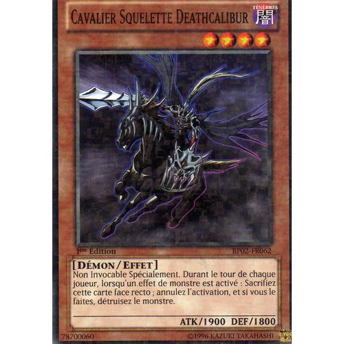 Cavalier Squelette Deathcalibur --Bp02-Fr062--Mozaic Rare -
