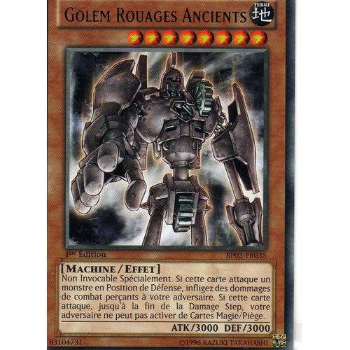 Golem Rouages Anciens --Bp02-Fr035--Rare