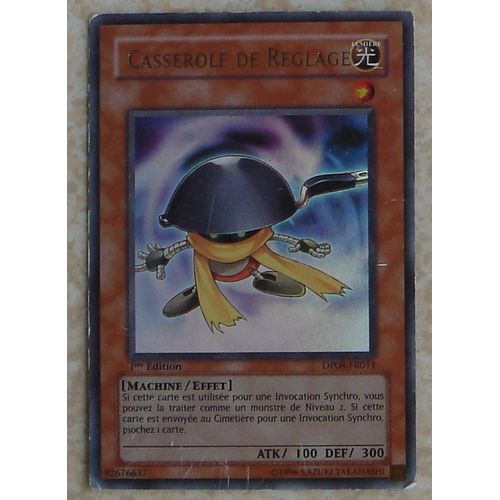 Carte Yu-Gi-Oh Casserole De Réglage Dp08-Fr011 - 1ère Édition - Holo - Ultra Rare - Machine/Effet