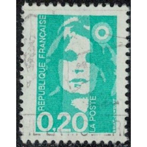 France 1990 Oblitéré Used Marianne Du Bicentenaire Briat 0f20 Émeraude Y&t 2618 Su