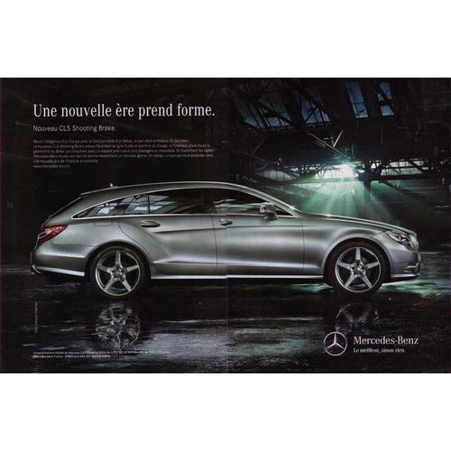 Publicité Papier - Voiture Mercedes C L S Shooting Brake De 2012
