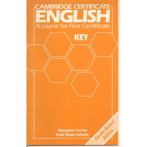 Cambridge Certificate English A Course For First Certificate
