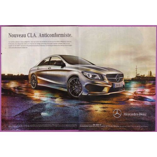Publicité Papier - Voiture Mercedes C L A De 2013